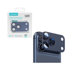 Protetor de Lente de Câmera de Vidro Temperado Para Apple iPhone 17 Pro Max Azul Profundo